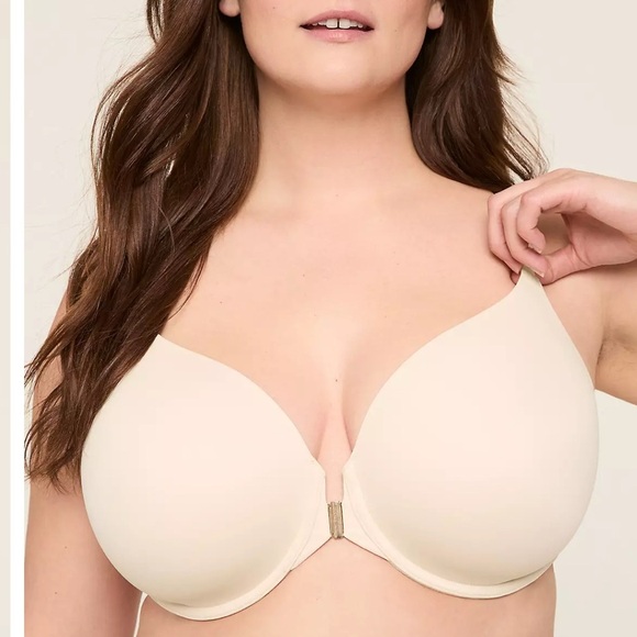 Cacique Totally Smooth Full Coverage Front-Close bra 46C - Picture 3 of 8